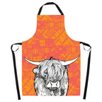 Highland Cow Tartan Apron
