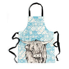 Highland Cow Tartan Apron