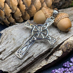Large Four Corner Knot Celtic Cross Necklace