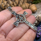 Large Four Corner Knot Celtic Cross Necklace