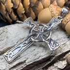 Large Four Corner Knot Celtic Cross Necklace