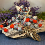 Golden Feather Long Necklace