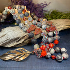 Golden Feather Long Necklace