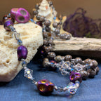 Purple Magic Long Beaded Necklace