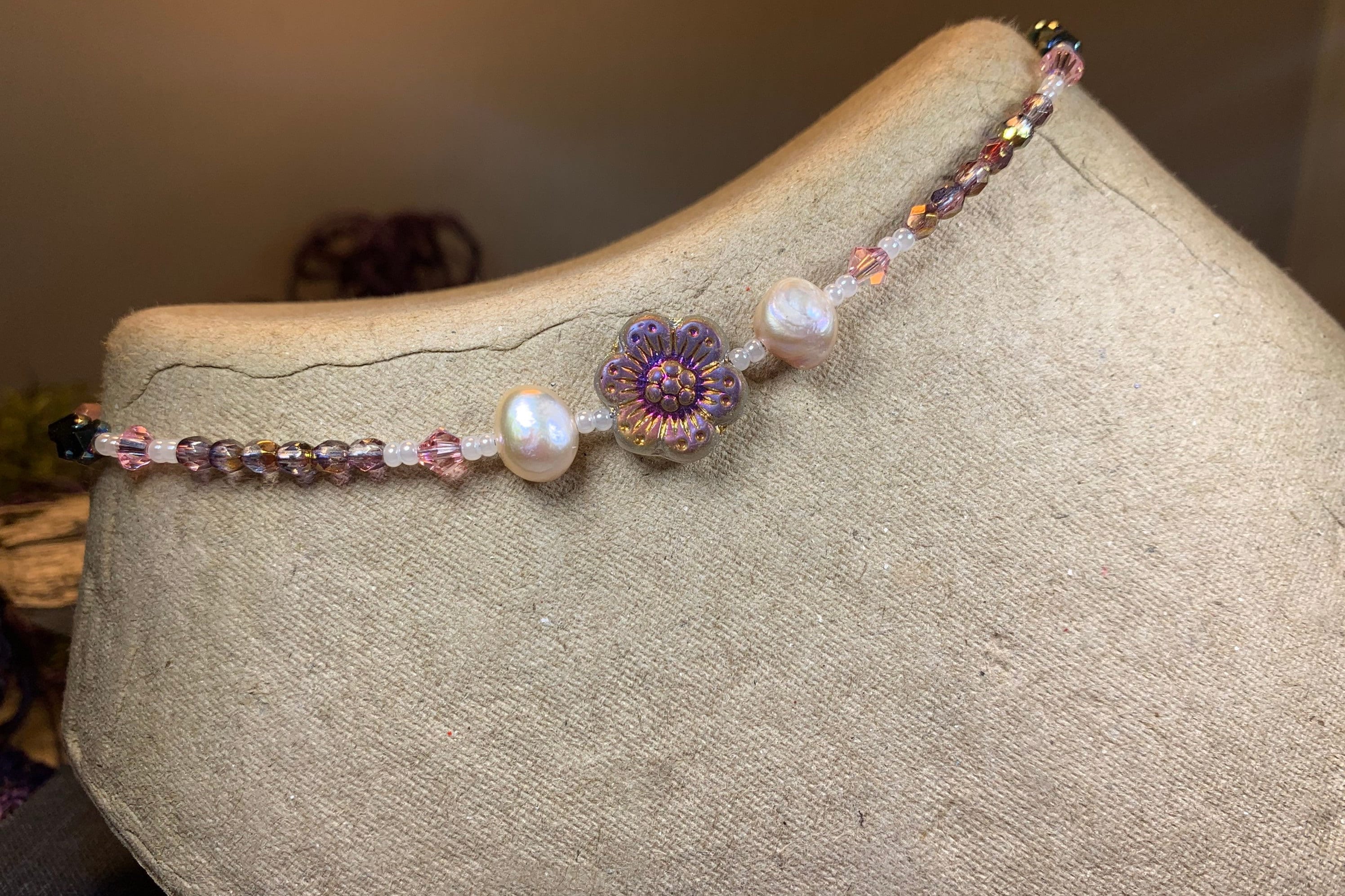 Sunset Flower Ankle Bracelet