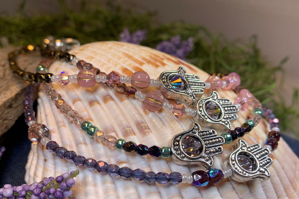 Hamsa Hand Ankle Bracelet