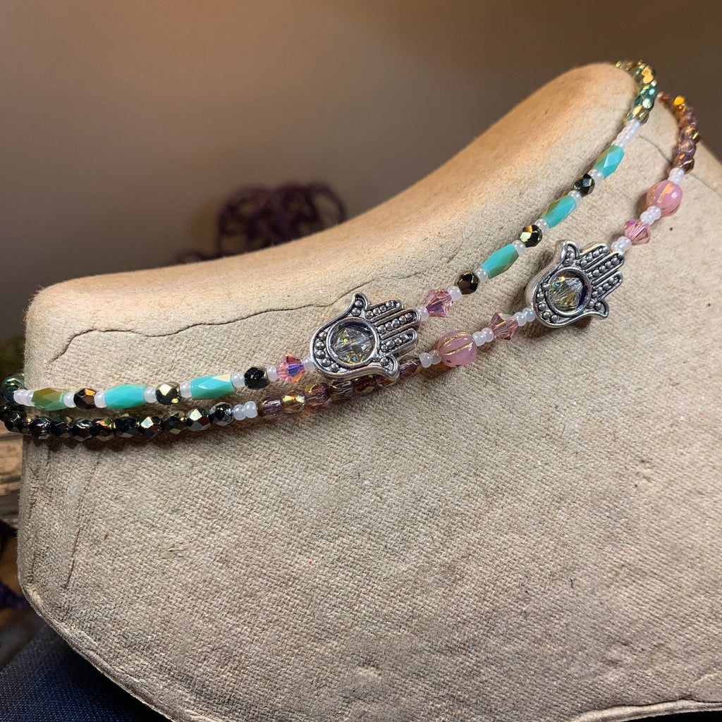 Hamsa Hand Ankle Bracelet