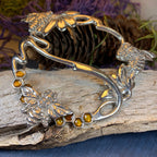 Bee & Honeycomb Scarf Ring