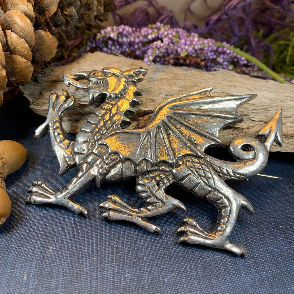 Gwynedd Welsh Dragon Brooch