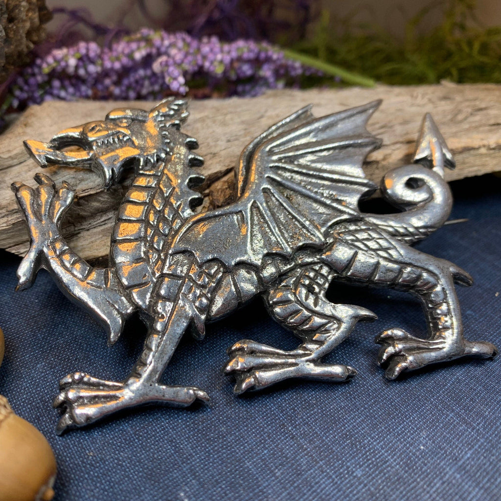 Gwynedd Welsh Dragon Brooch