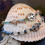 Peace Sign Ankle Bracelet