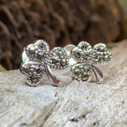 Marcasite Shamrock Earrings