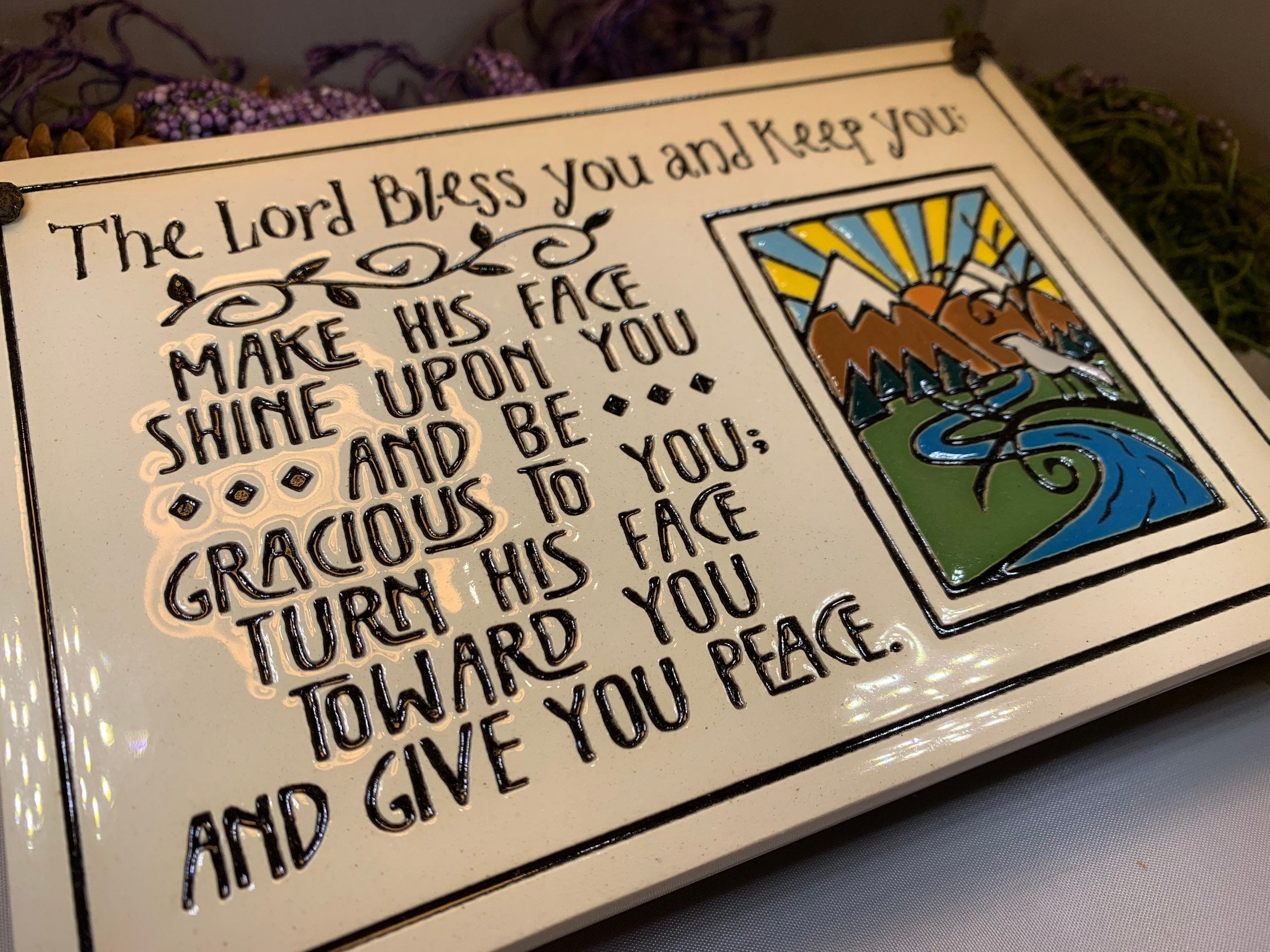 Lord Bless and Keep You Blessing Wall Art