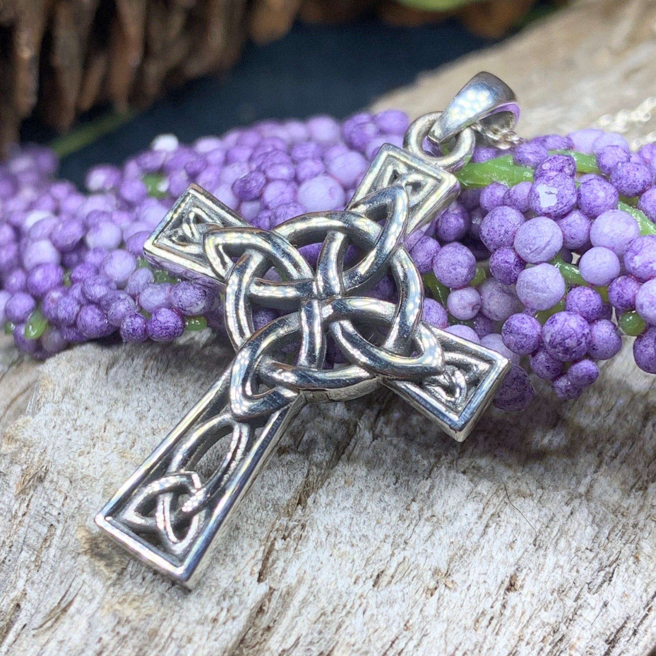 Four Corner Knot Celtic Cross Necklace