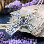Noble Heart Celtic Cross Necklace