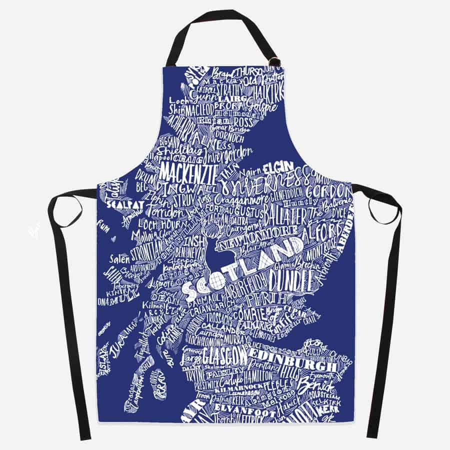 Scotland Map Apron