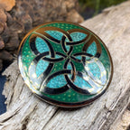 Trinity Knot Enamel Celtic Brooch