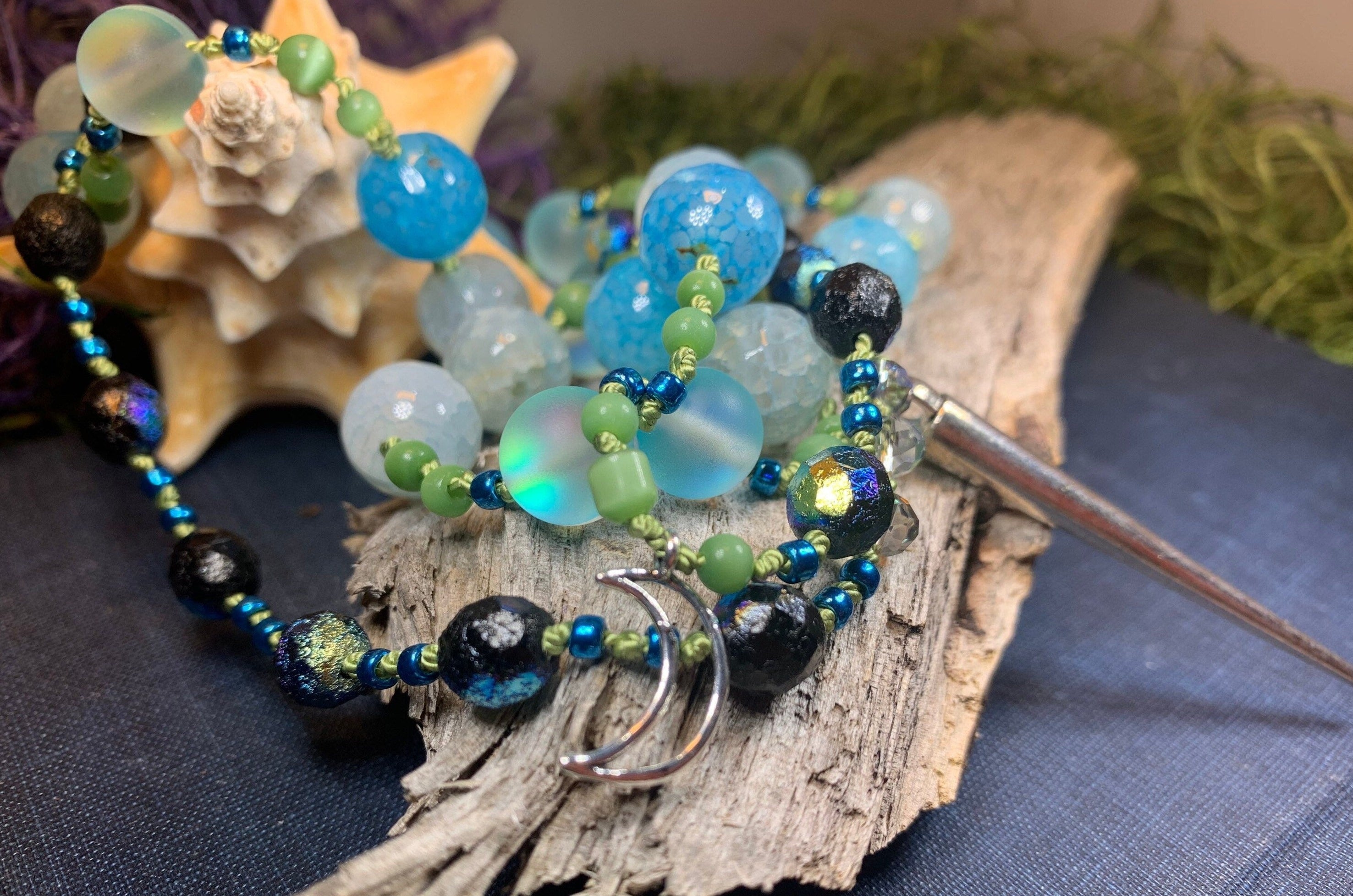 Seaside Moonglow Long Necklace