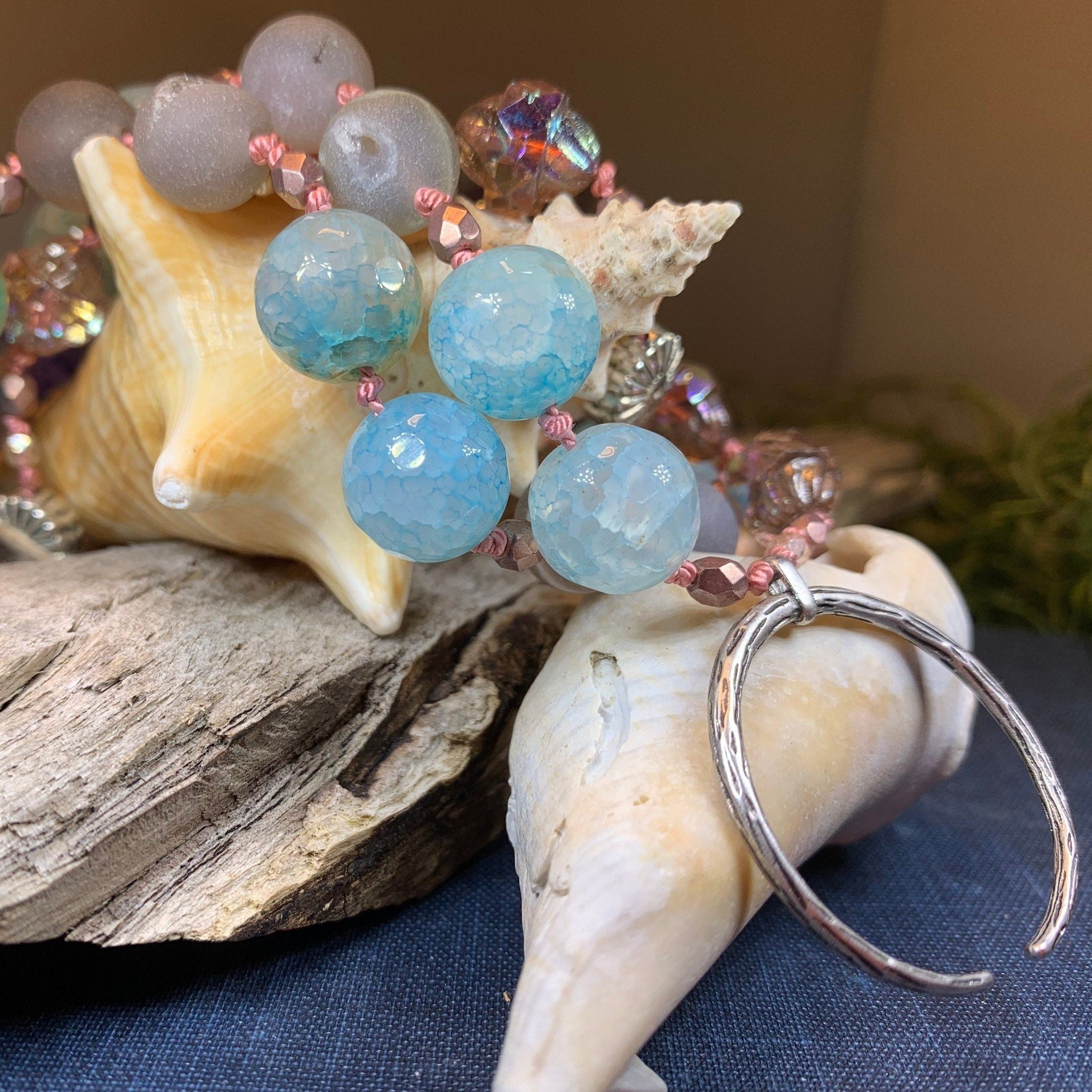 Starfire Moonflower Long Necklace