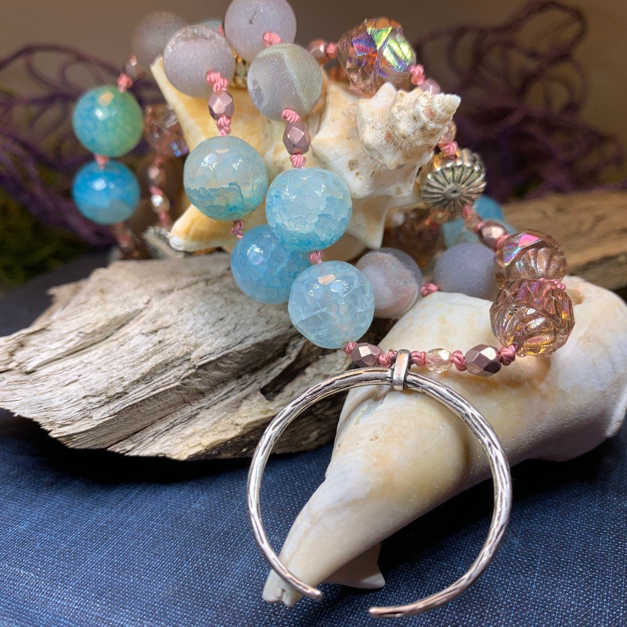 Starfire Moonflower Long Necklace