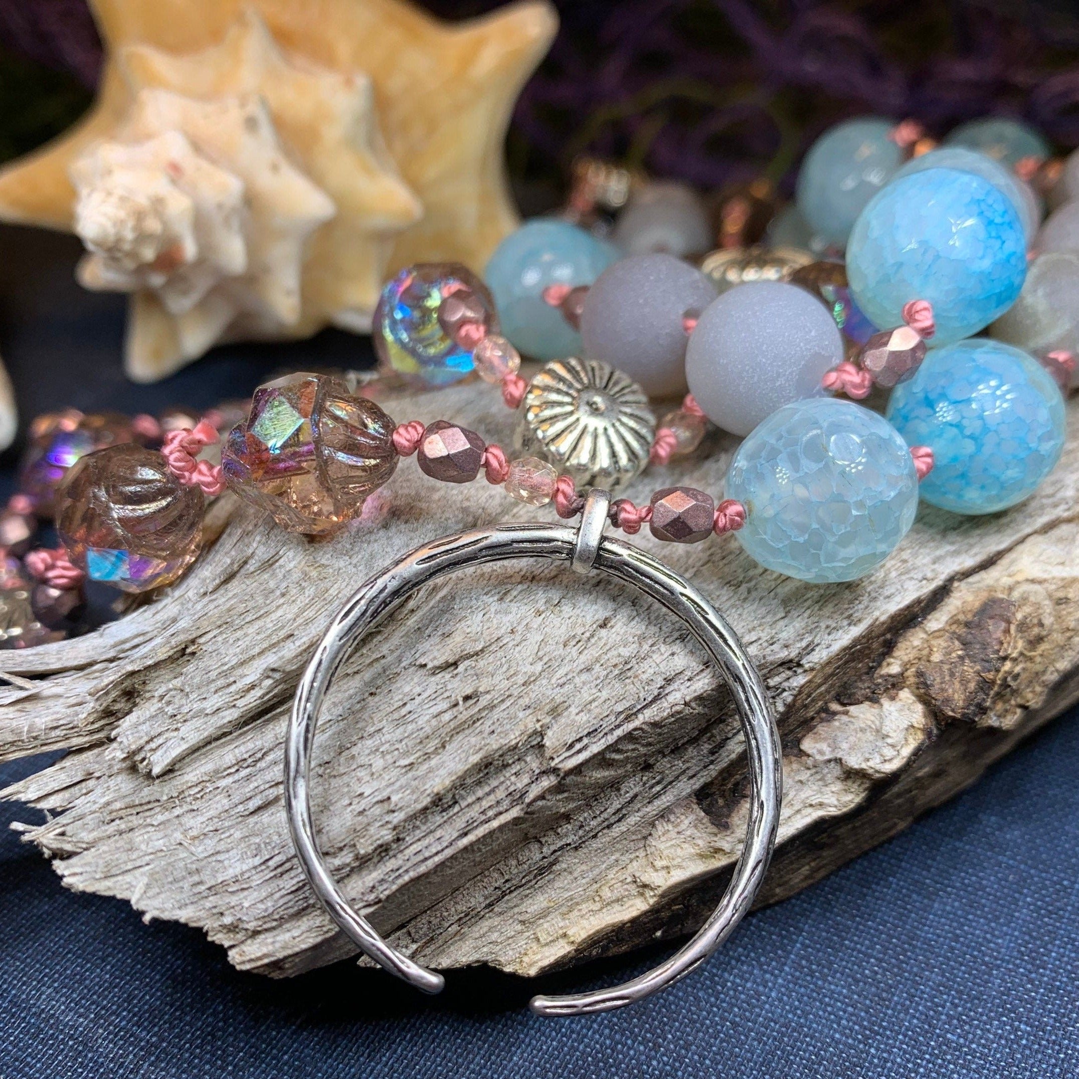 Starfire Moonflower Long Necklace