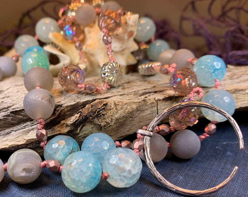 Starfire Moonflower Long Necklace