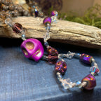 Purple Magic Long Beaded Necklace