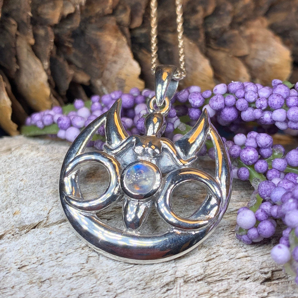Keilia Triple Moon Goddess Necklace
