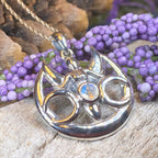 Keilia Triple Moon Goddess Necklace