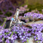 Moonstone Saint Brigid's Cross Ring