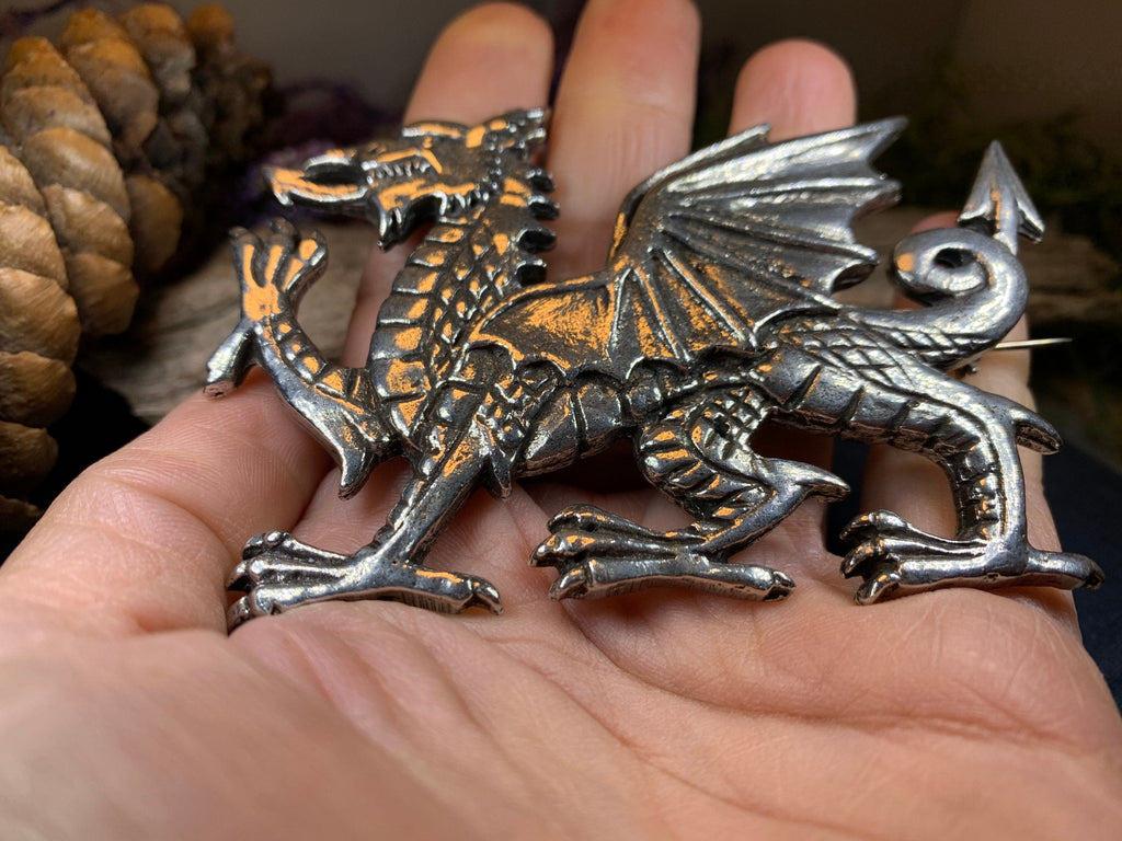 Gwynedd Welsh Dragon Brooch