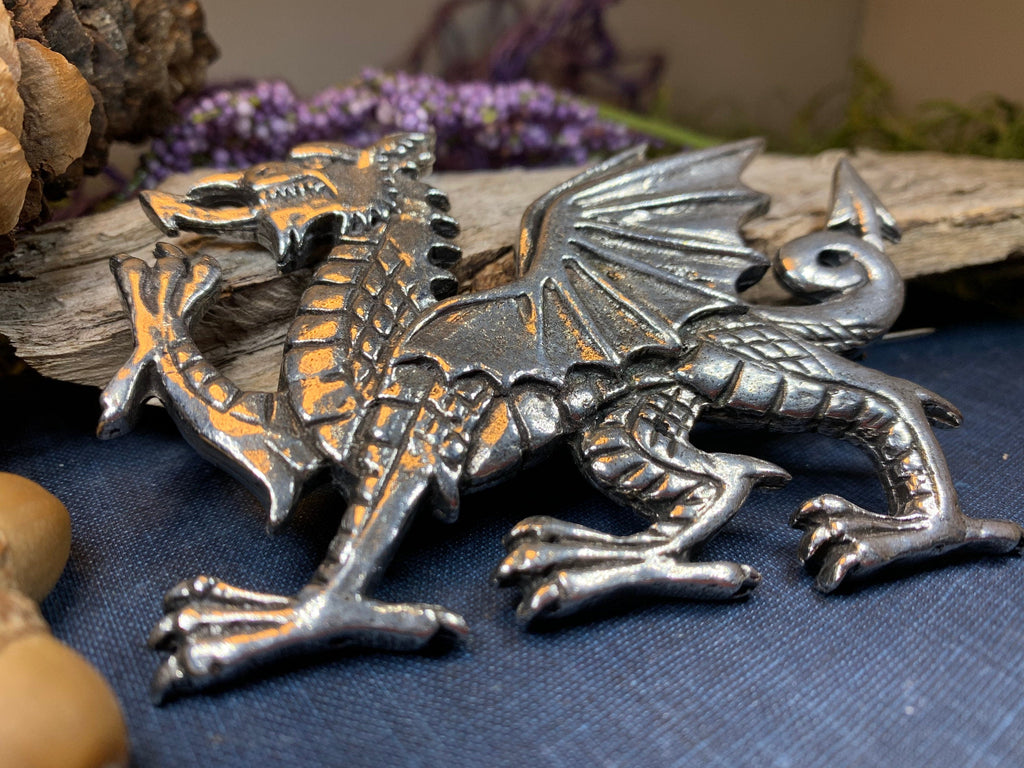 Gwynedd Welsh Dragon Brooch