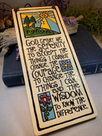 Serenity Prayer Blessing Wall Art