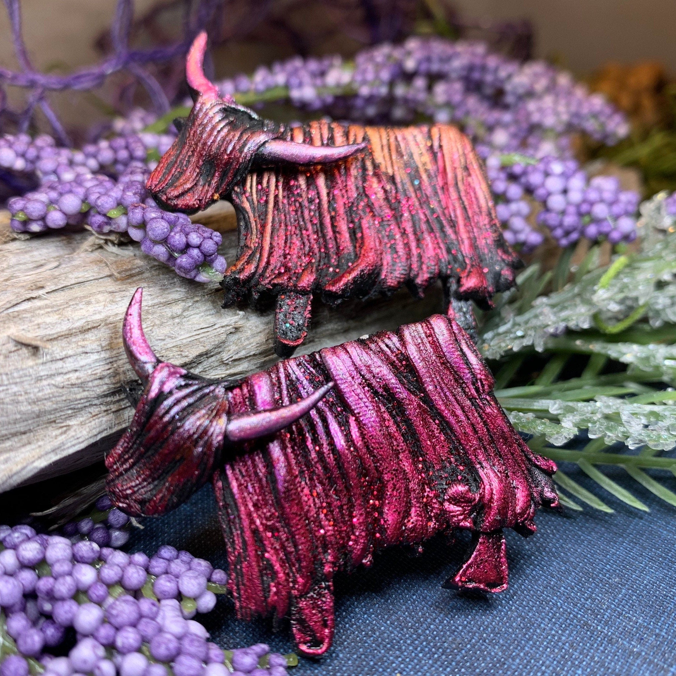 Shaggy Highland Cow Brooch