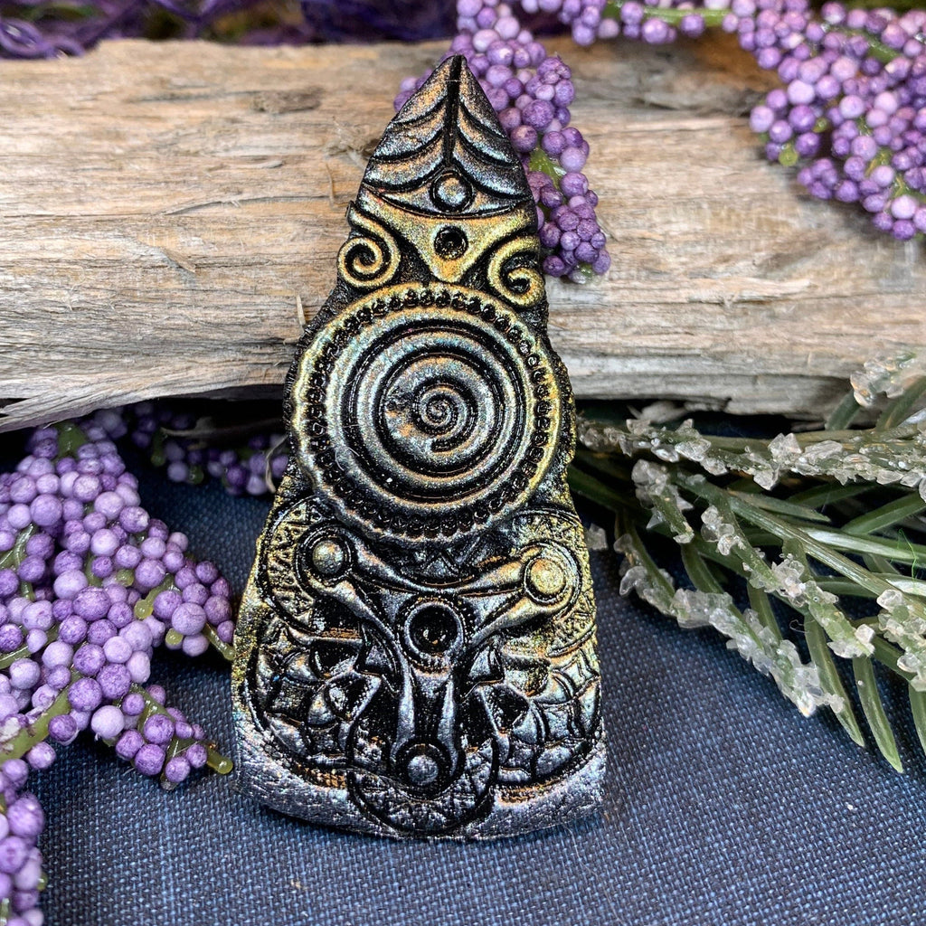 Whimsical Viking Warrior Brooch