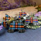 Tartan Dog Scottish Brooch