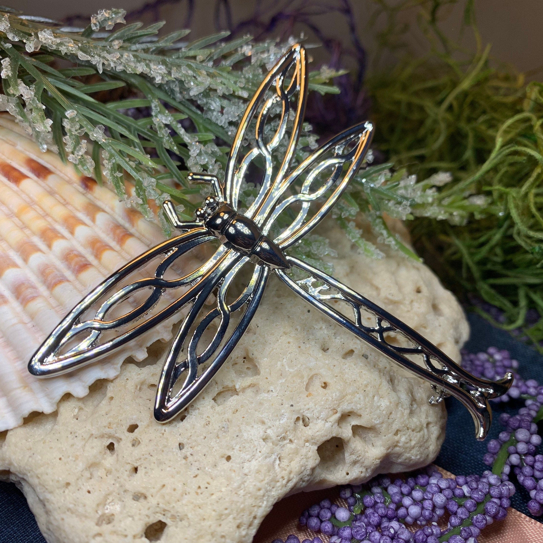 Celtic Dragonfly Brooch
