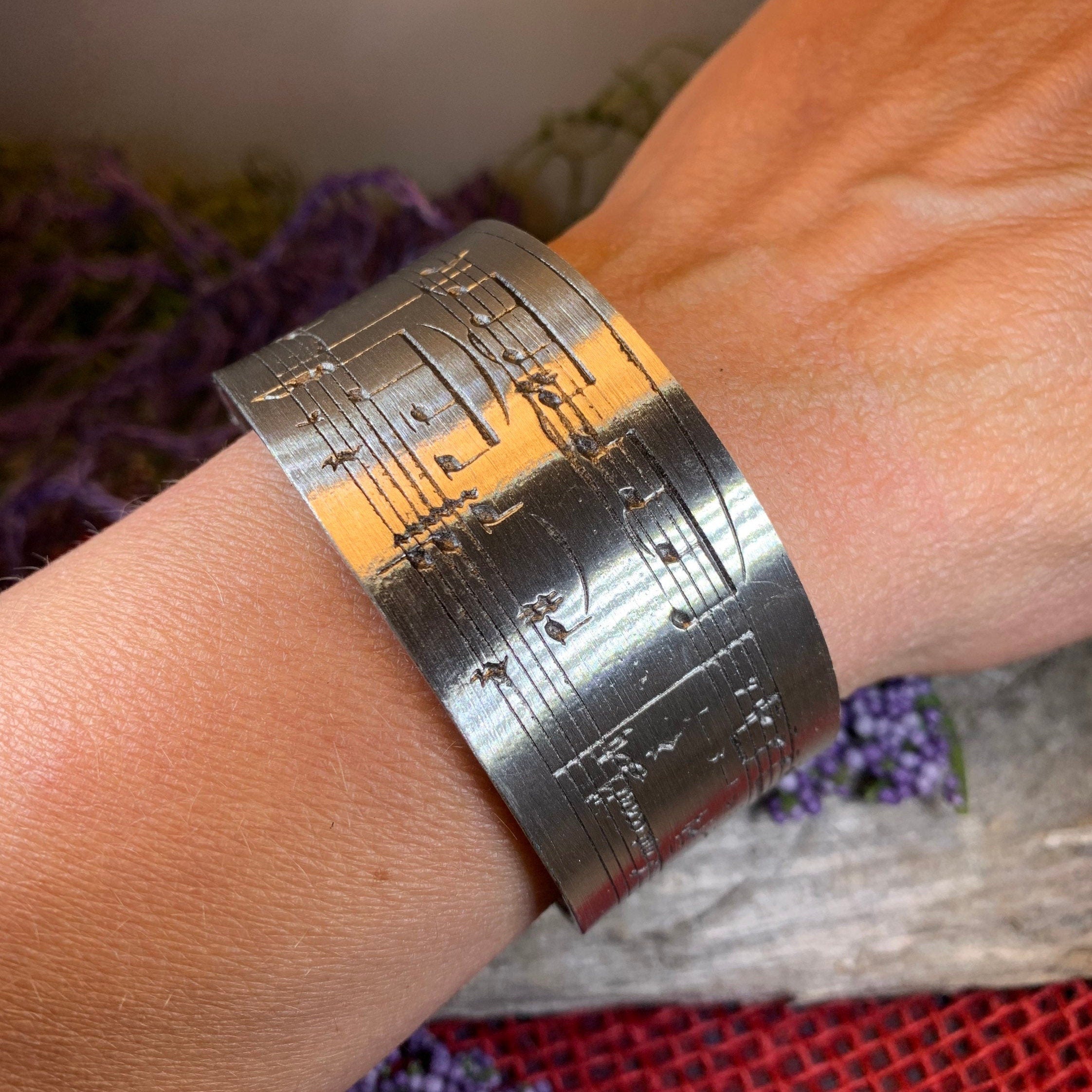 Opus Pewter Music Bracelet