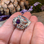 Cairn Sabie Thistle Amethyst Brooch