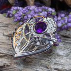 Cairn Sabie Thistle Amethyst Brooch