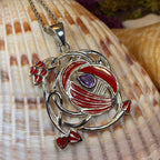 Red Flower Mackintosh Necklace