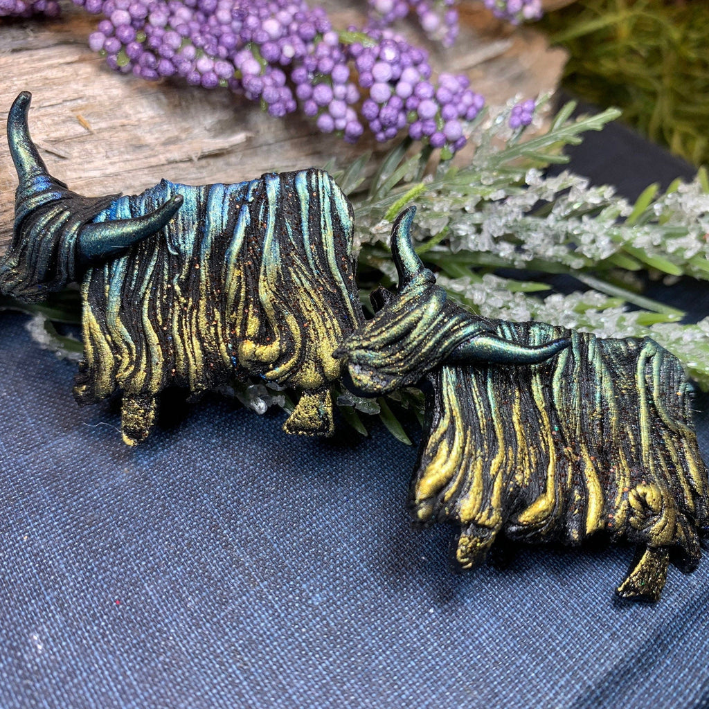 Shaggy Highland Cow Brooch