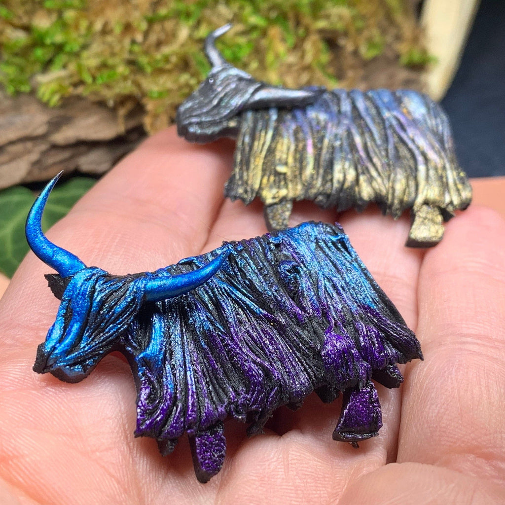 Shaggy Highland Cow Brooch