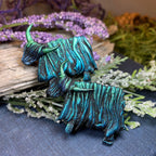 Shaggy Highland Cow Brooch