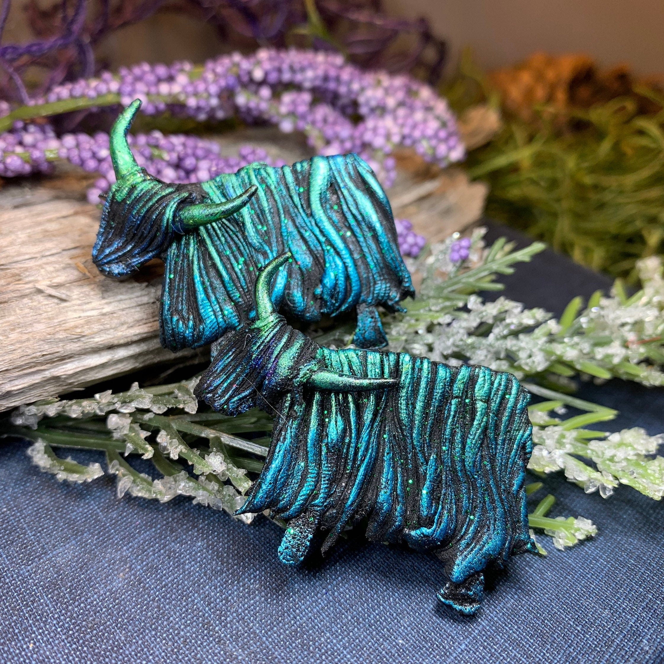 Shaggy Highland Cow Brooch