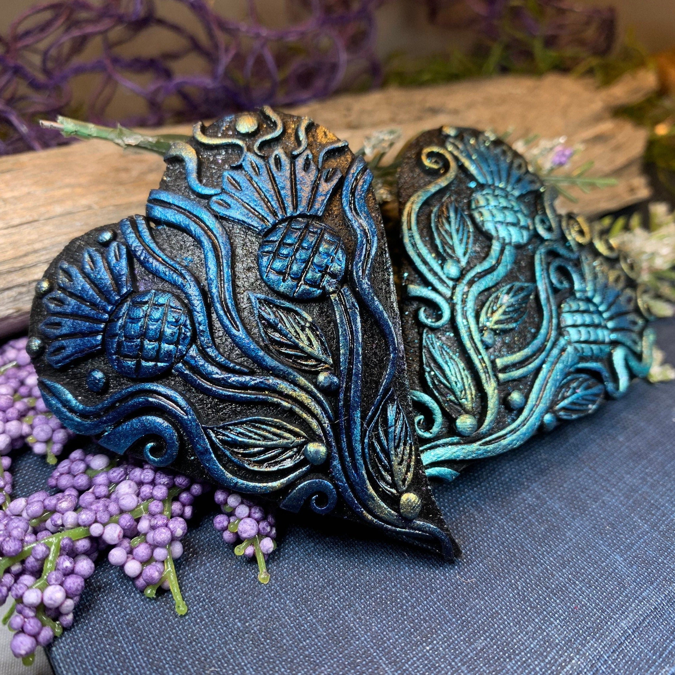 Double Thistle Love Brooch