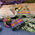 Tartan Dog Scottish Brooch