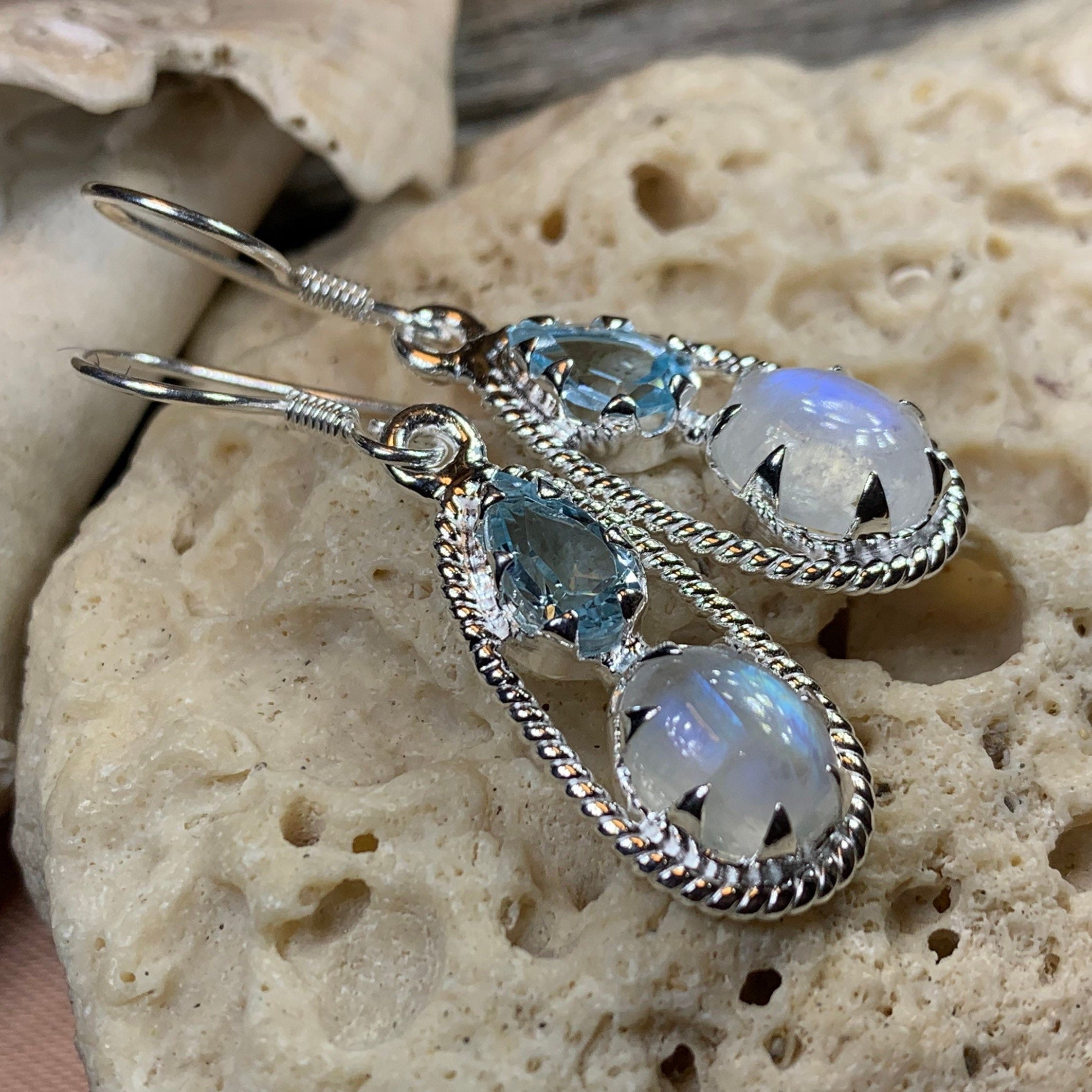 Diana Moonstone Earrings