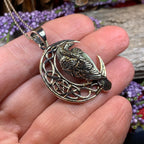 Nightwatcher Celtic Raven Necklace
