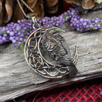 Nightwatcher Celtic Raven Necklace